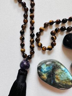 EI-U Gemstone Mala Necklaces